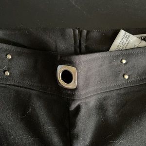 Venus sleek black dress/work pants, wide leg.